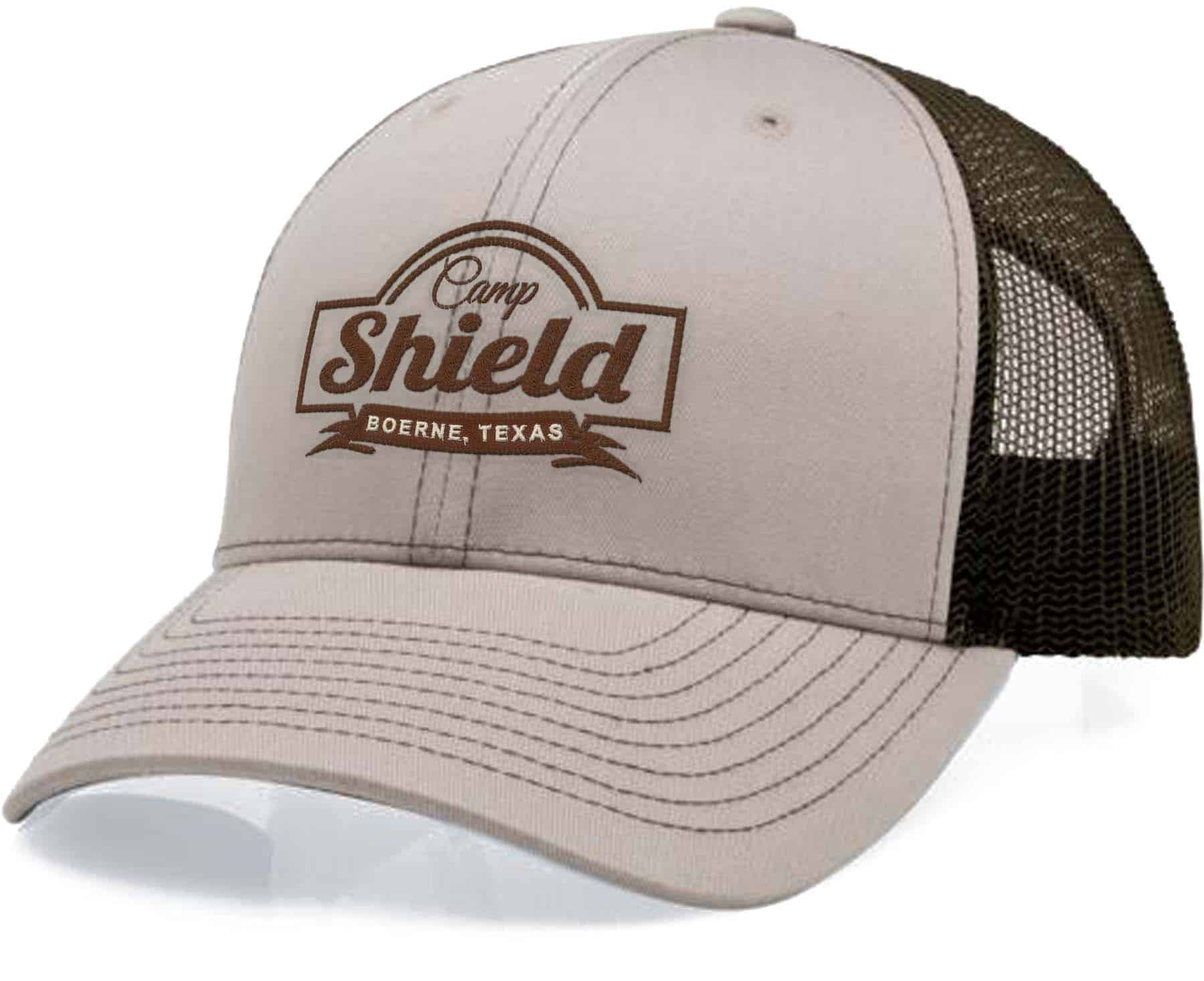Image of a custom designed hat for summer camps to order