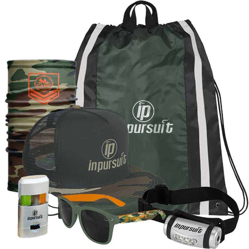 Image of a custom summer camp camper pack.