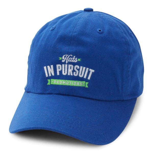 image of design 205 on paramount i 897 garment washed cap Royal