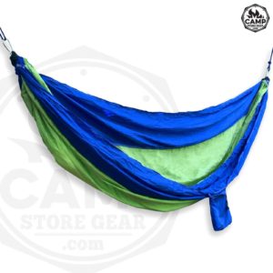 lime and royal custom hammock side angle view