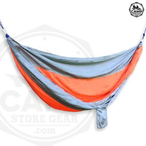 silver and orange custom hammock side angle view